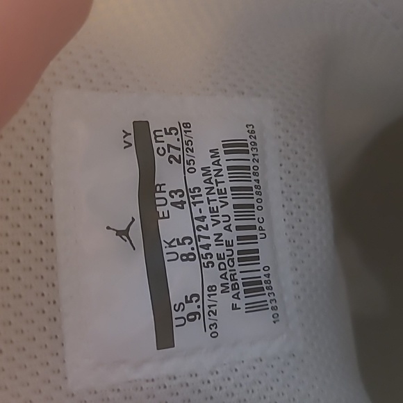 Jordan 1 mid white/black/grey pepper - Picture 6 of 7